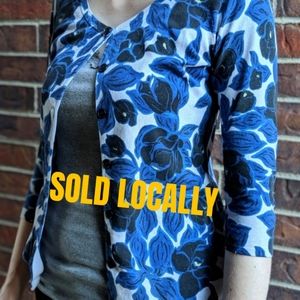 ALFANI Silk & Cotton Blend Cardigan